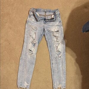 American Eagle Distressed Light Blue Jeans